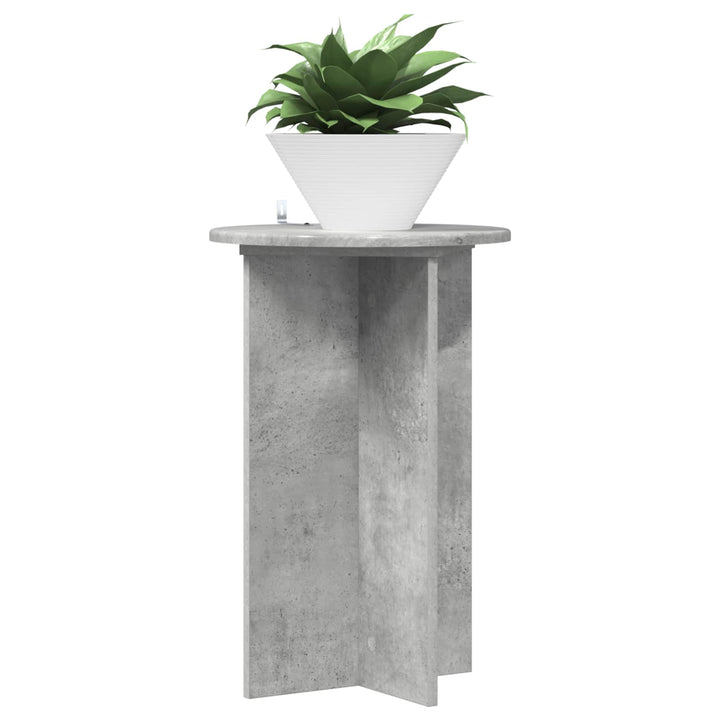 Planteholder 2 pcs Betongrå Ø40 x 60 cm Konstrueret træ