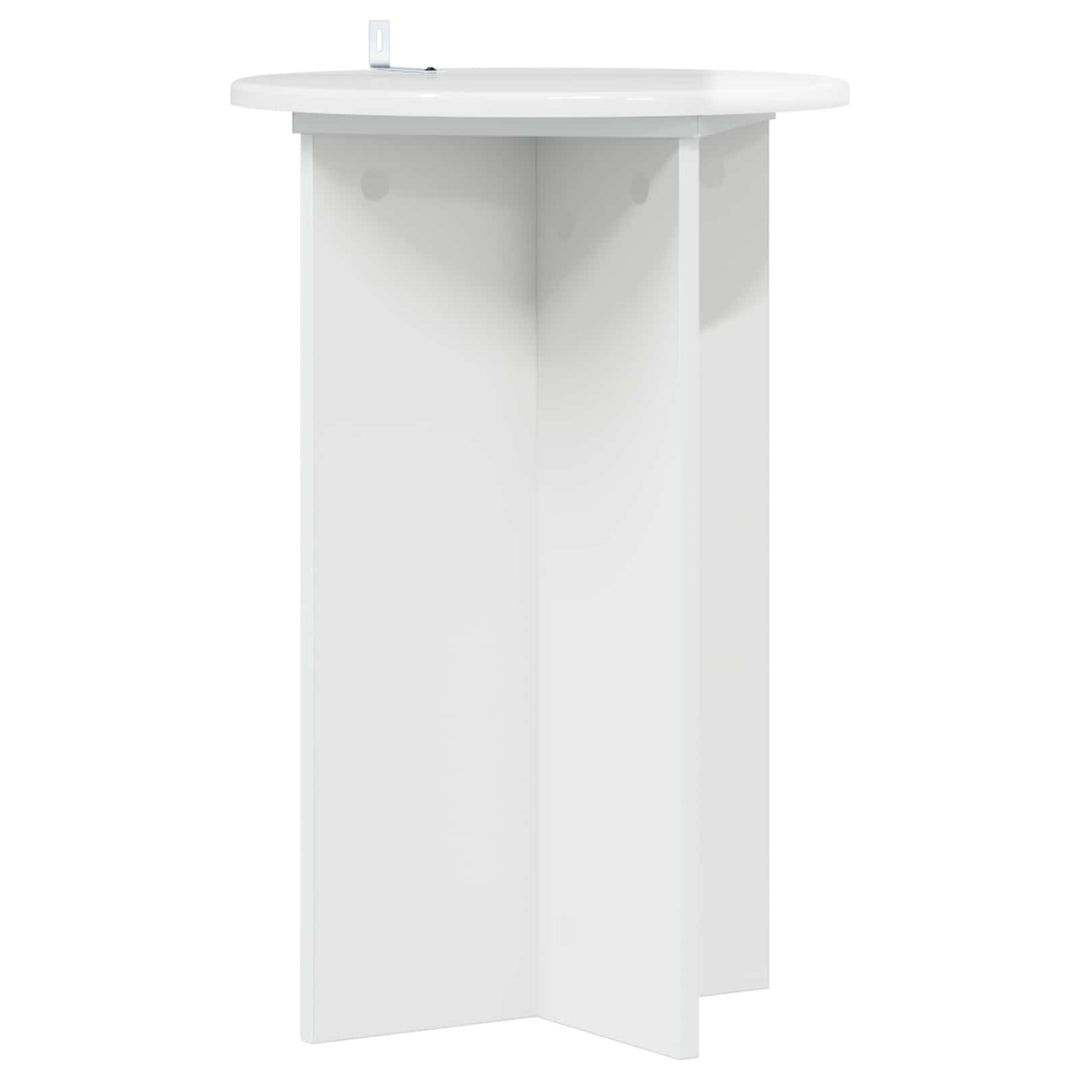Planteholder 2 pcs Hvid højglans Ø40 x 60 cm Konstrueret træ