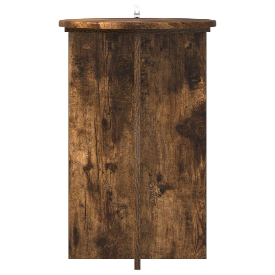 Planteholder 2 pcs Røget eg Ø40 x 60 cm Konstrueret træ