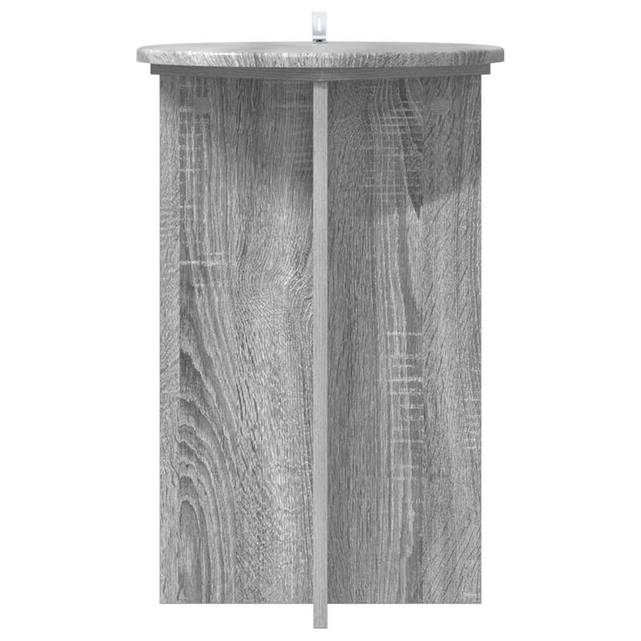 Planteholder 2 stk. Grå sonoma-eg Ø40 x 60 cm Konstrueret træ