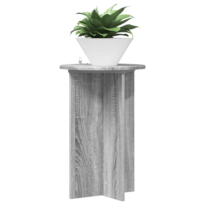 Planteholder 2 stk. Grå sonoma-eg Ø40 x 60 cm Konstrueret træ