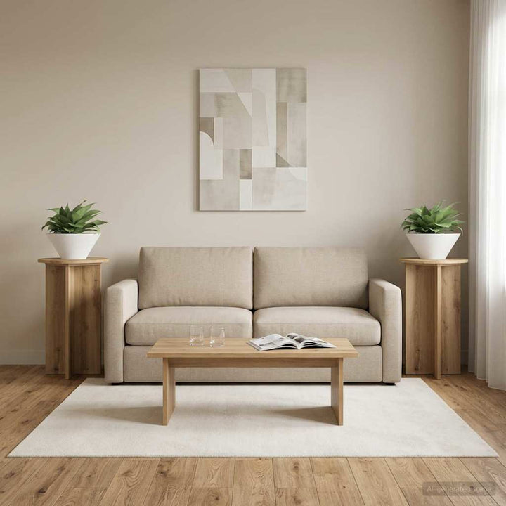 Planteholder 2 pcs Artisan-eg Ø40 x 60 cm Konstrueret træ