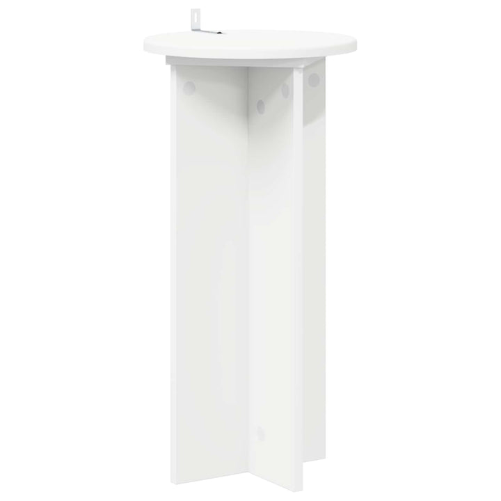 Planteholder 2 pcs Hvid Ø29,5 x 60 cm Konstrueret træ