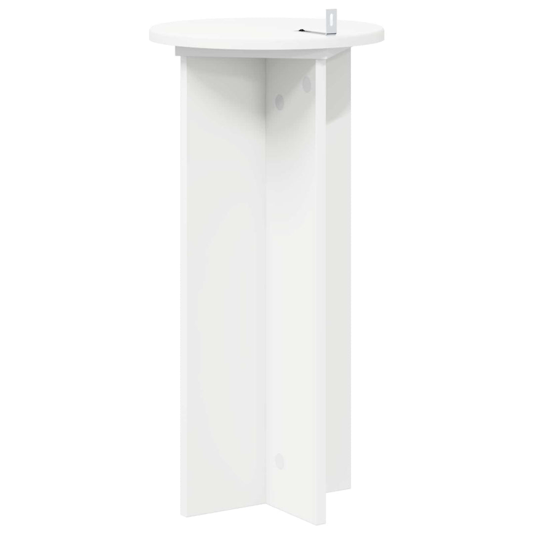 Planteholder 2 pcs Hvid Ø29,5 x 60 cm Konstrueret træ