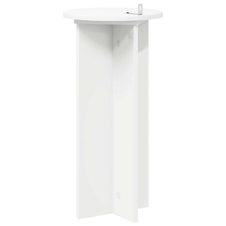 Planteholder 2 pcs Hvid Ø29,5 x 60 cm Konstrueret træ