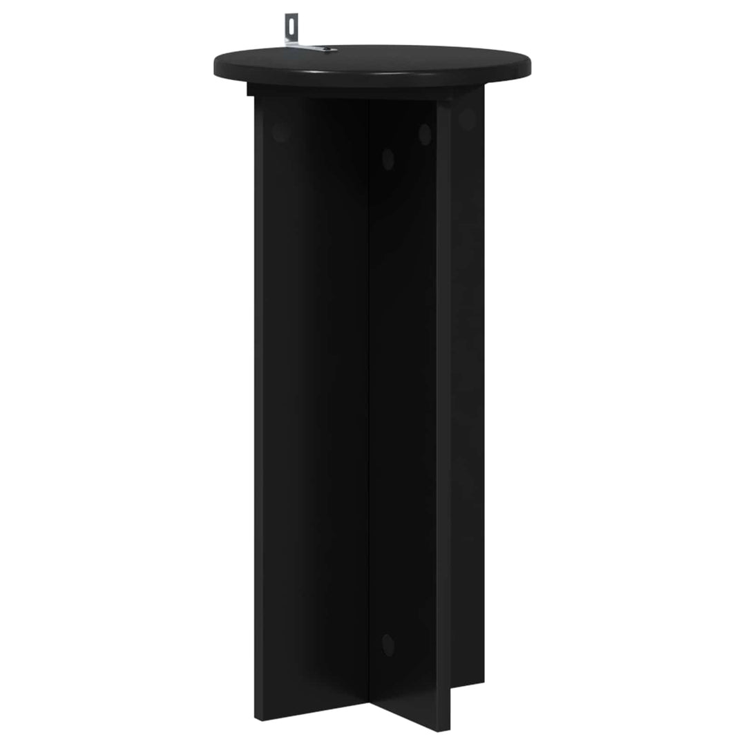 Planteholder 2 pcs Sort 29,5 x 29,5 x 60 cm Konstrueret træ