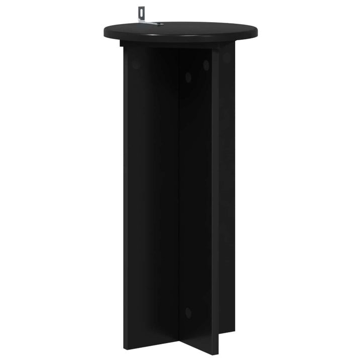 Planteholder 2 pcs Sort 29,5 x 29,5 x 60 cm Konstrueret træ