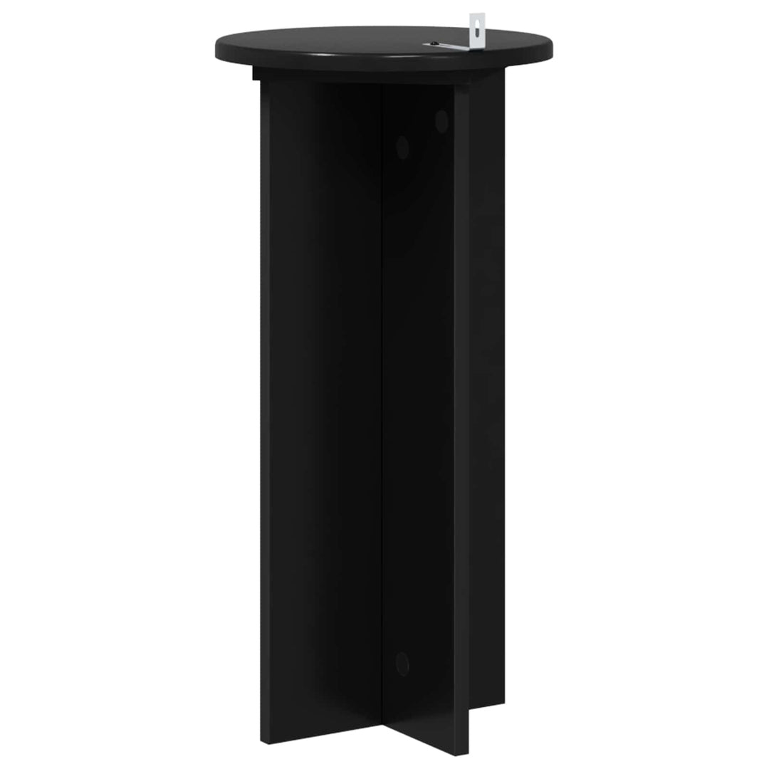 Planteholder 2 pcs Sort 29,5 x 29,5 x 60 cm Konstrueret træ