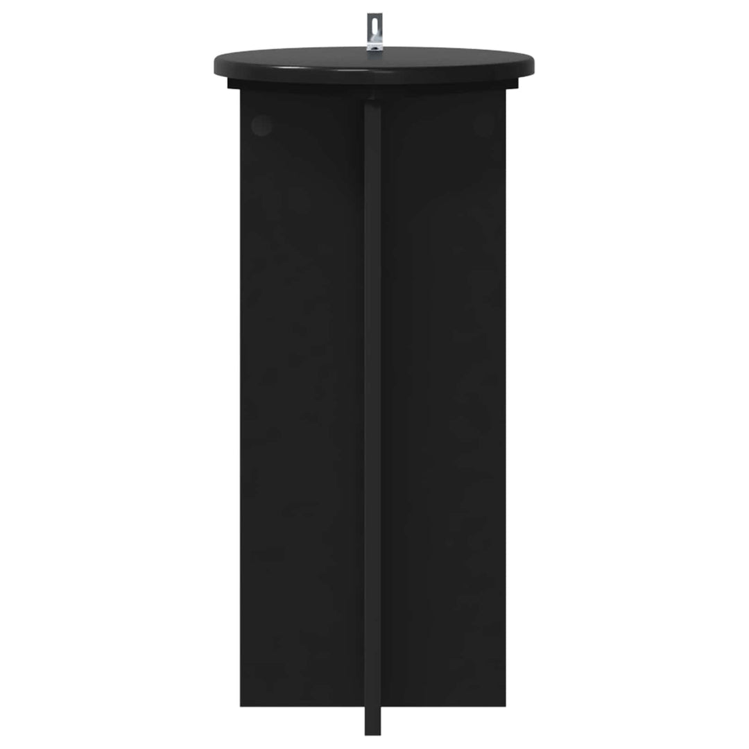 Planteholder 2 pcs Sort 29,5 x 29,5 x 60 cm Konstrueret træ