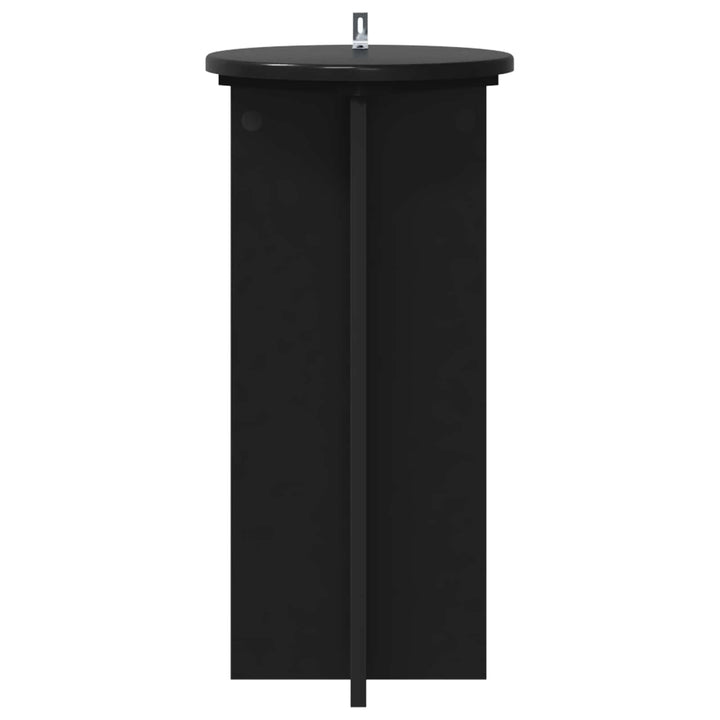 Planteholder 2 pcs Sort 29,5 x 29,5 x 60 cm Konstrueret træ