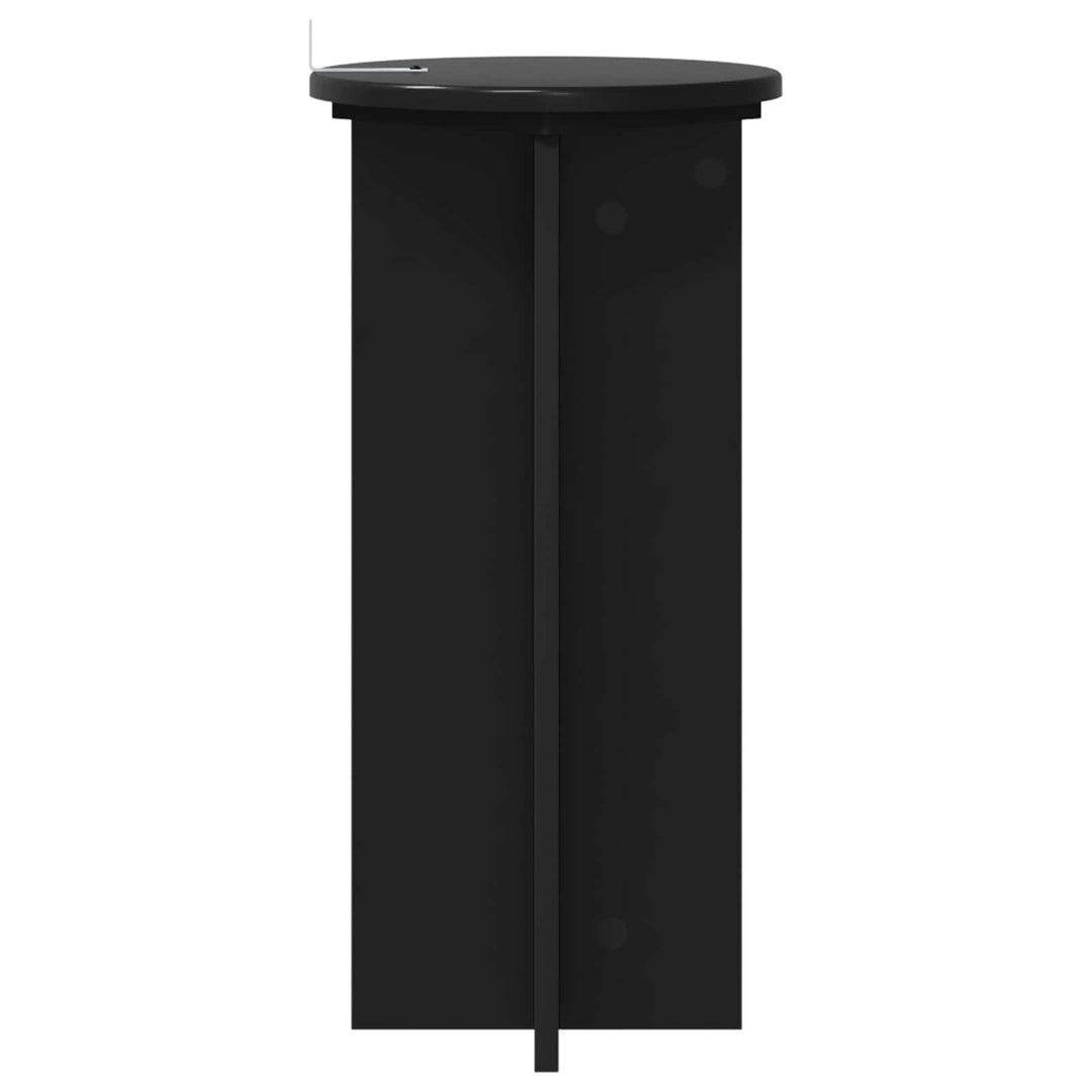 Planteholder 2 pcs Sort 29,5 x 29,5 x 60 cm Konstrueret træ