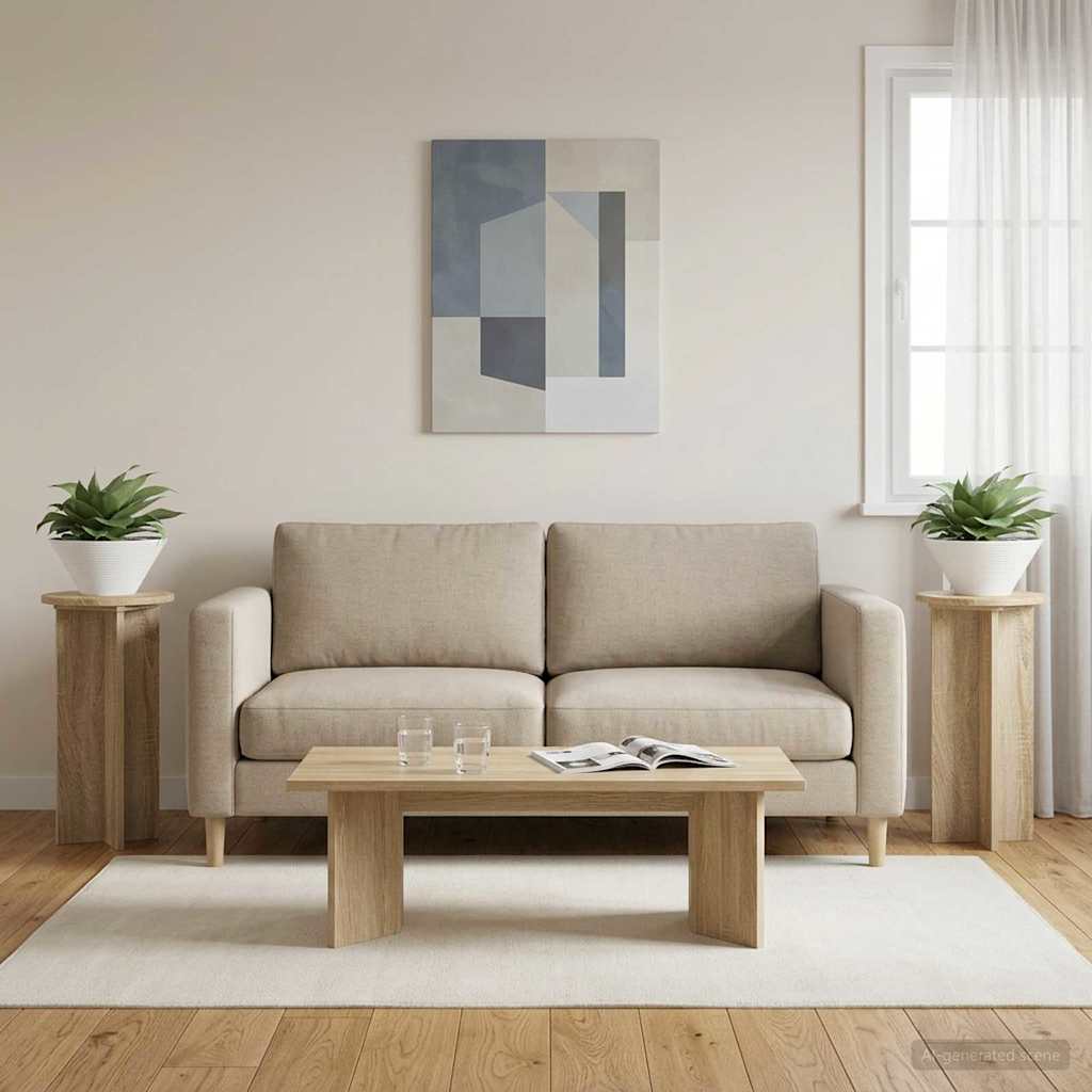 Planteholder 2 pcs Sonoma-eg 29,5 x 29,5 x 60 cm