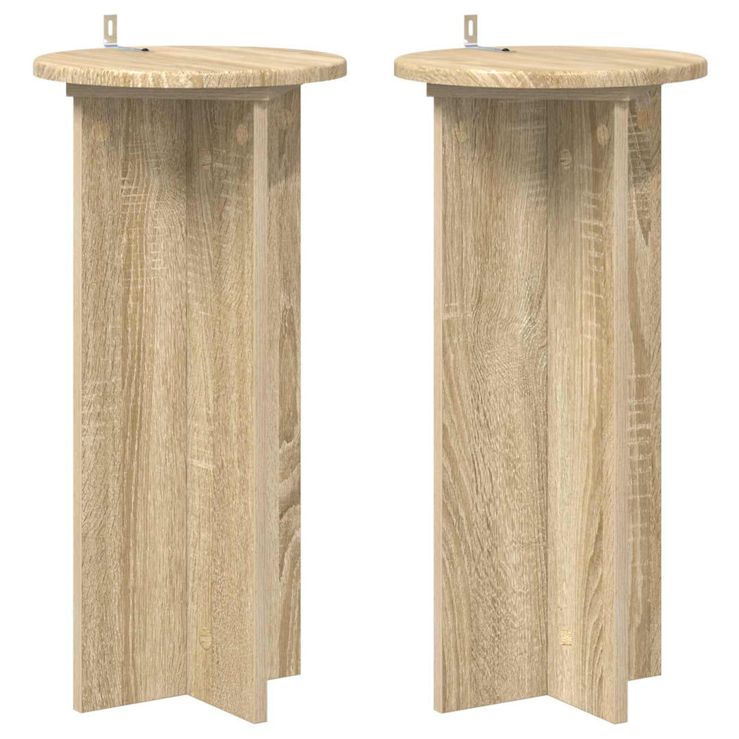 Planteholder 2 pcs Sonoma-eg 29,5 x 29,5 x 60 cm