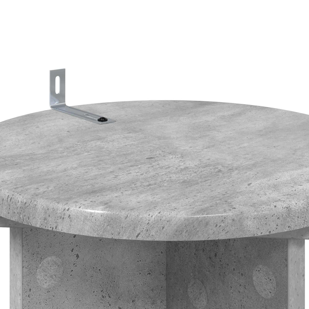 Planteholder 2 pcs Betongrå 29,5 x 29,5 x 60 cm Konstrueret træ