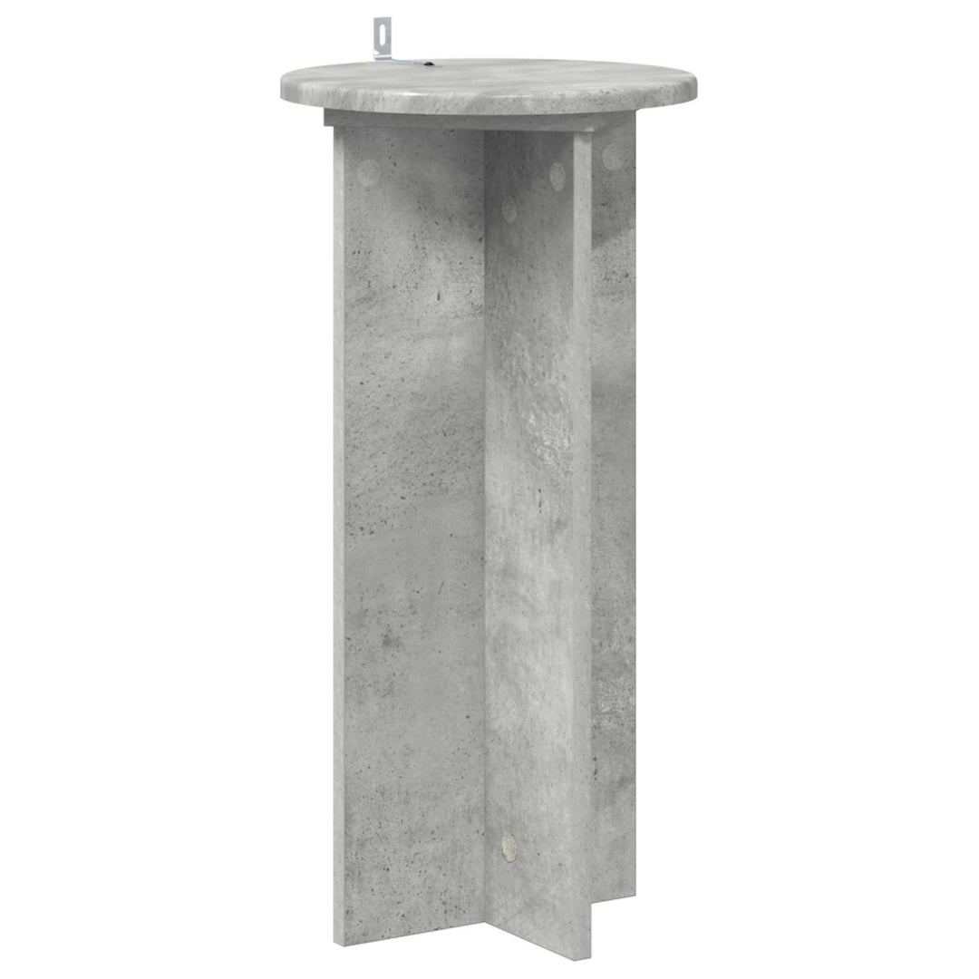 Planteholder 2 pcs Betongrå 29,5 x 29,5 x 60 cm Konstrueret træ
