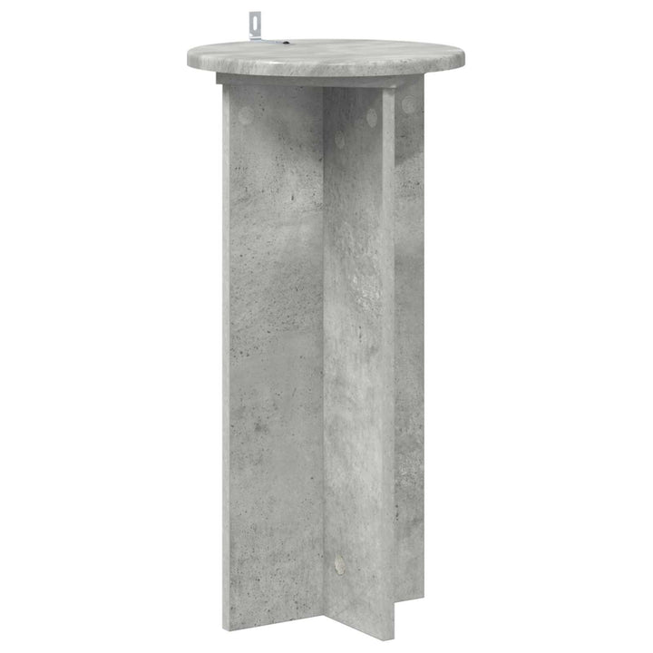 Planteholder 2 pcs Betongrå 29,5 x 29,5 x 60 cm Konstrueret træ