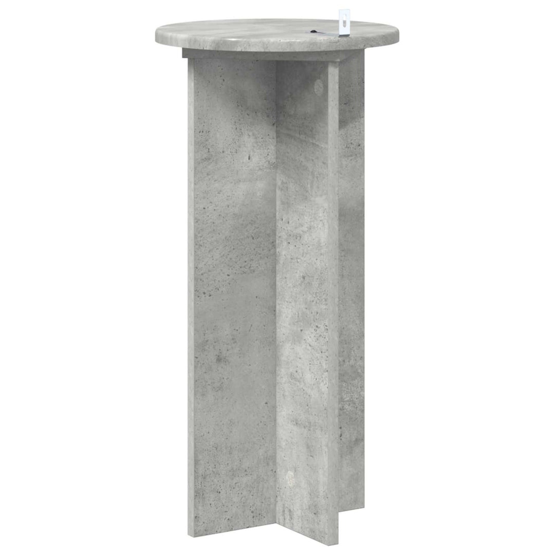 Planteholder 2 pcs Betongrå 29,5 x 29,5 x 60 cm Konstrueret træ