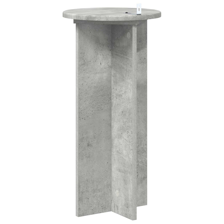 Planteholder 2 pcs Betongrå 29,5 x 29,5 x 60 cm Konstrueret træ