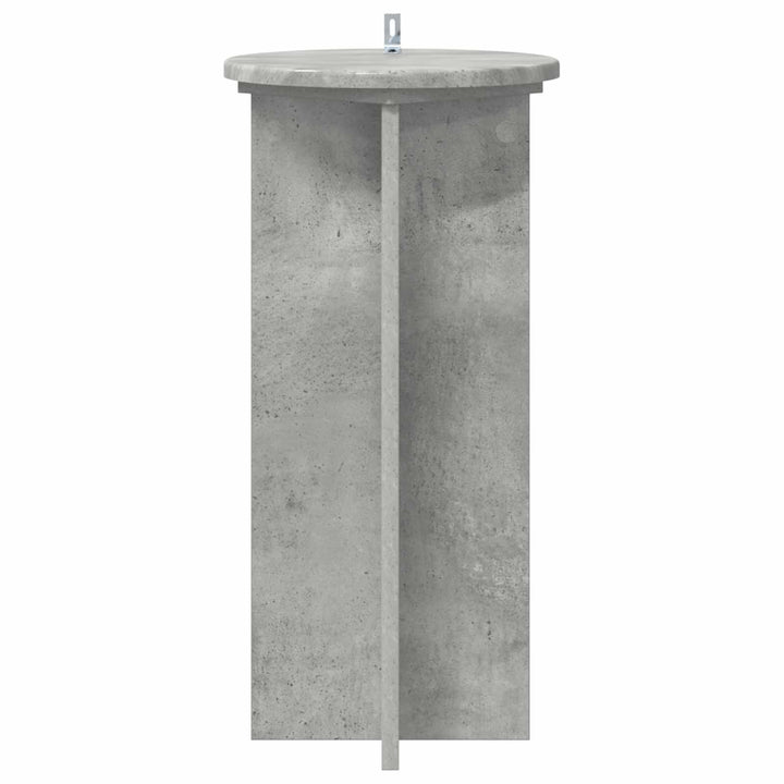 Planteholder 2 pcs Betongrå 29,5 x 29,5 x 60 cm Konstrueret træ