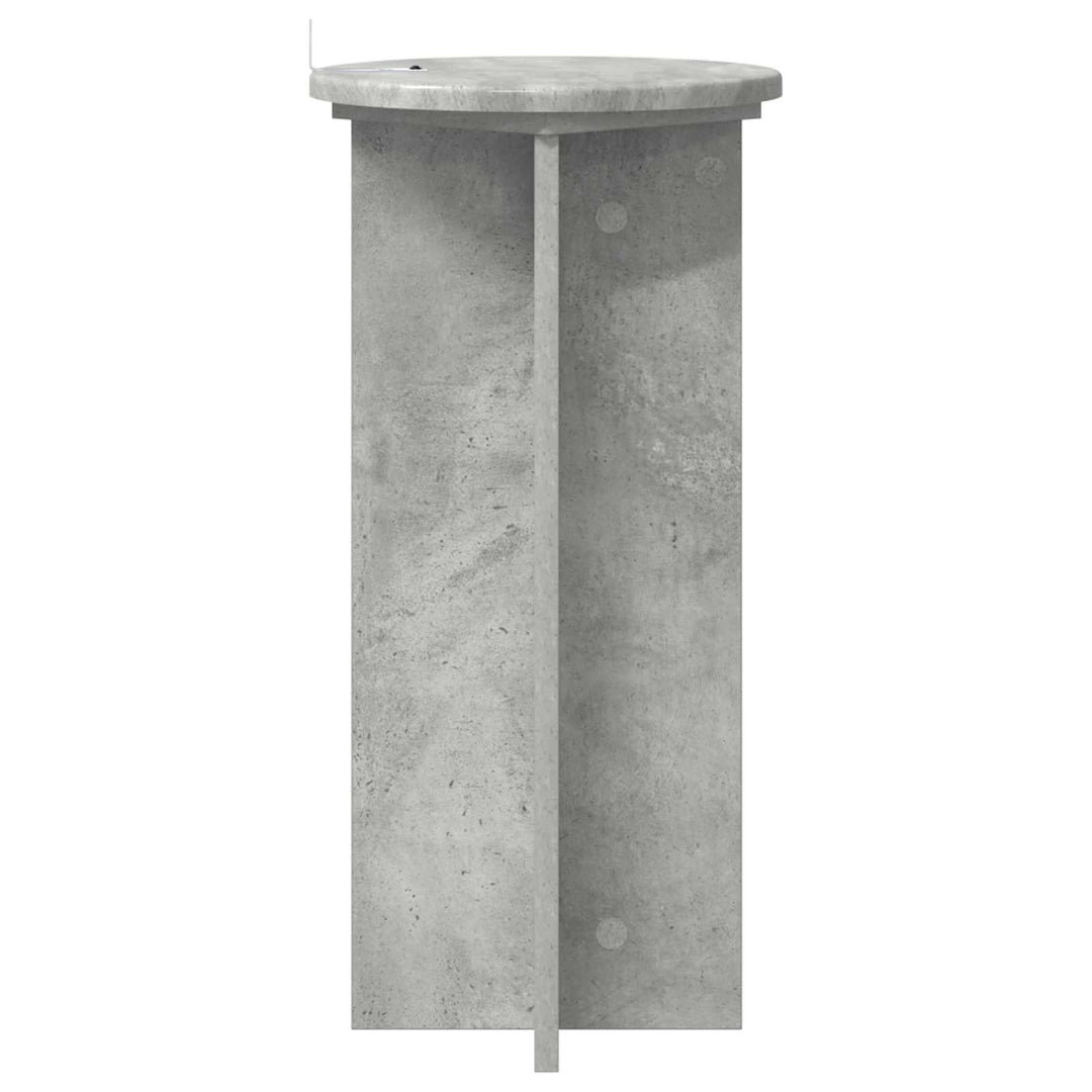 Planteholder 2 pcs Betongrå 29,5 x 29,5 x 60 cm Konstrueret træ