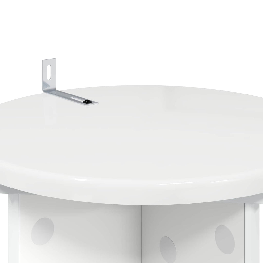 Planteholder 2 pcs Hvid højglans 29,5 x 29,5 x 60 cm