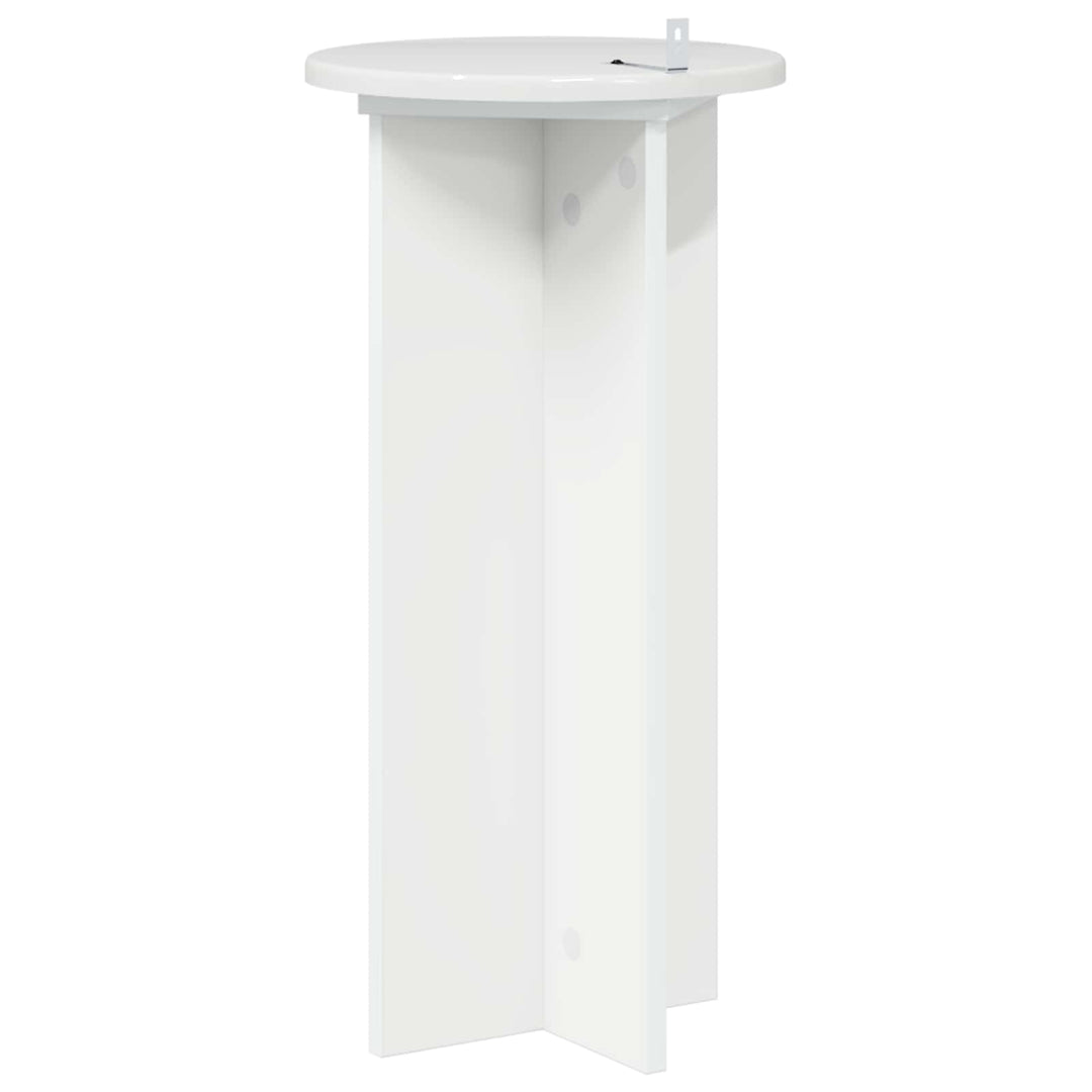 Planteholder 2 pcs Hvid højglans 29,5 x 29,5 x 60 cm