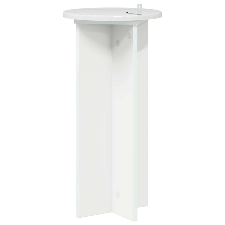 Planteholder 2 pcs Hvid højglans 29,5 x 29,5 x 60 cm