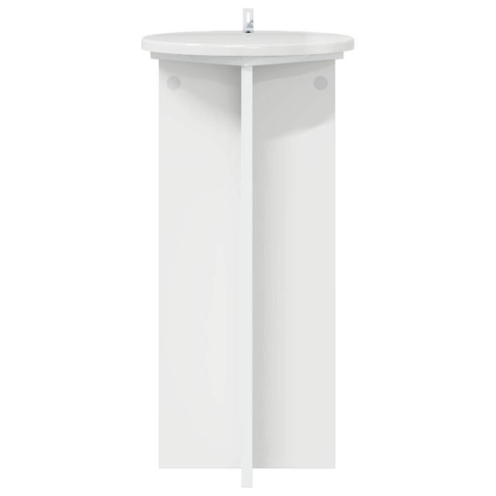Planteholder 2 pcs Hvid højglans 29,5 x 29,5 x 60 cm