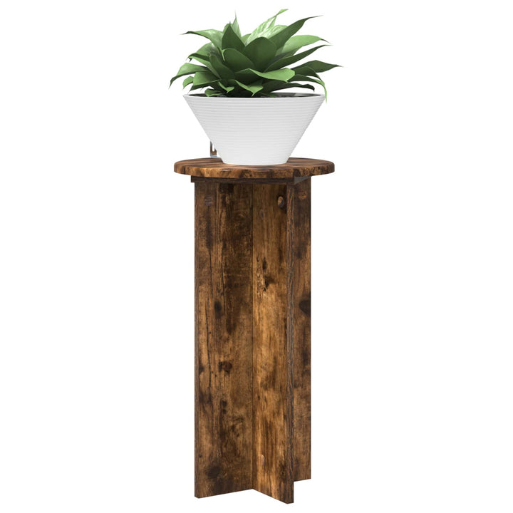 Planteholder 2 stk. Røget eg 29,5 x 29,5 x 60 cm