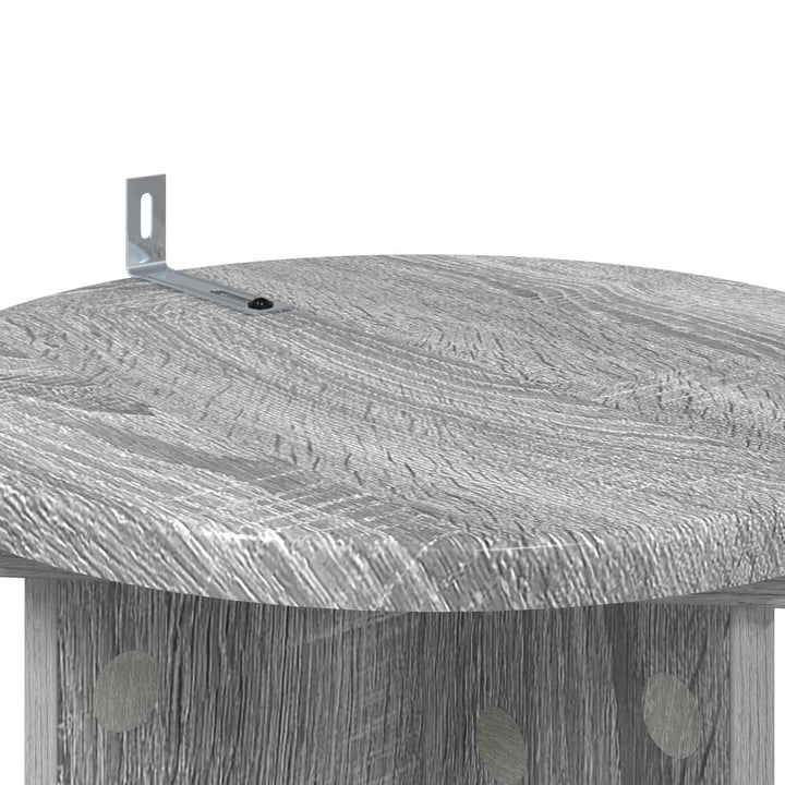 Planteholder 2 stk. Grå sonoma-eg 29,5 x 29,5 x 60 cm