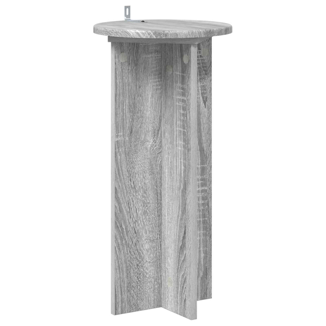 Planteholder 2 stk. Grå sonoma-eg 29,5 x 29,5 x 60 cm