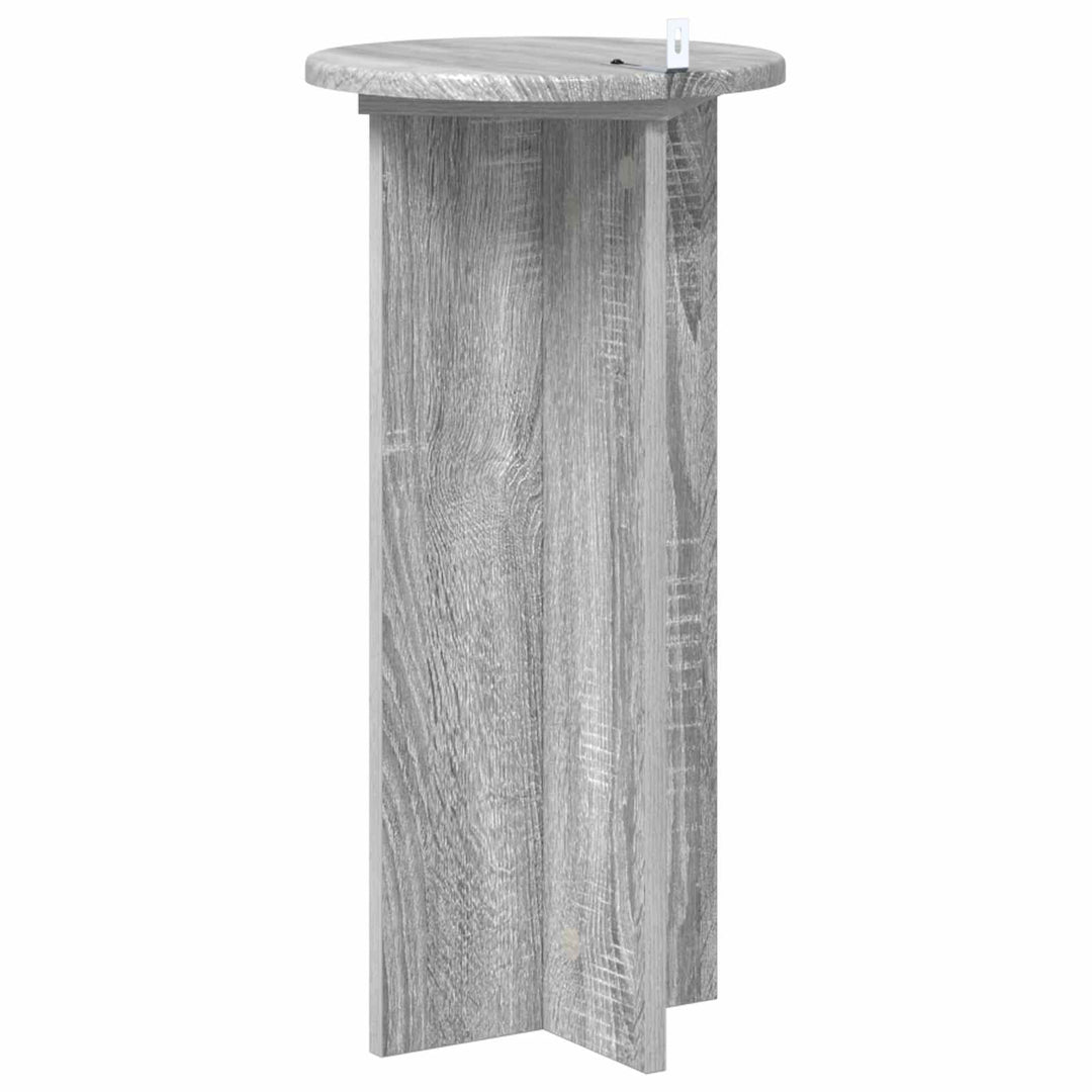 Planteholder 2 stk. Grå sonoma-eg 29,5 x 29,5 x 60 cm