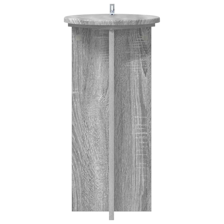 Planteholder 2 stk. Grå sonoma-eg 29,5 x 29,5 x 60 cm