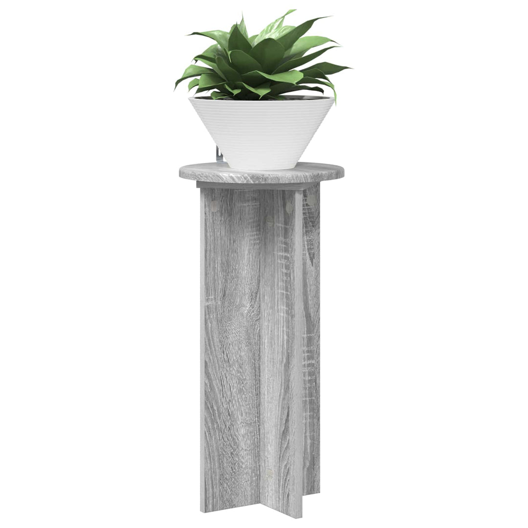 Planteholder 2 stk. Grå sonoma-eg 29,5 x 29,5 x 60 cm