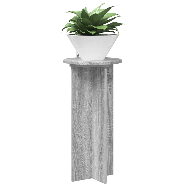 Planteholder 2 stk. Grå sonoma-eg 29,5 x 29,5 x 60 cm