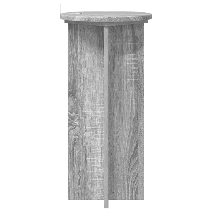 Planteholder 2 stk. Grå sonoma-eg 29,5 x 29,5 x 60 cm