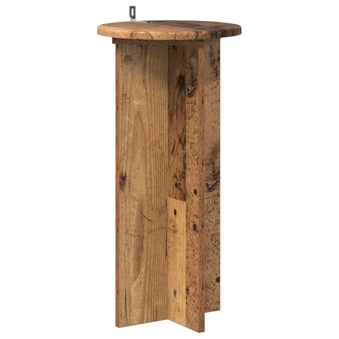 Planteholder 2 pcs Gammelt træ 29,5 x 29,5 x 60 cm