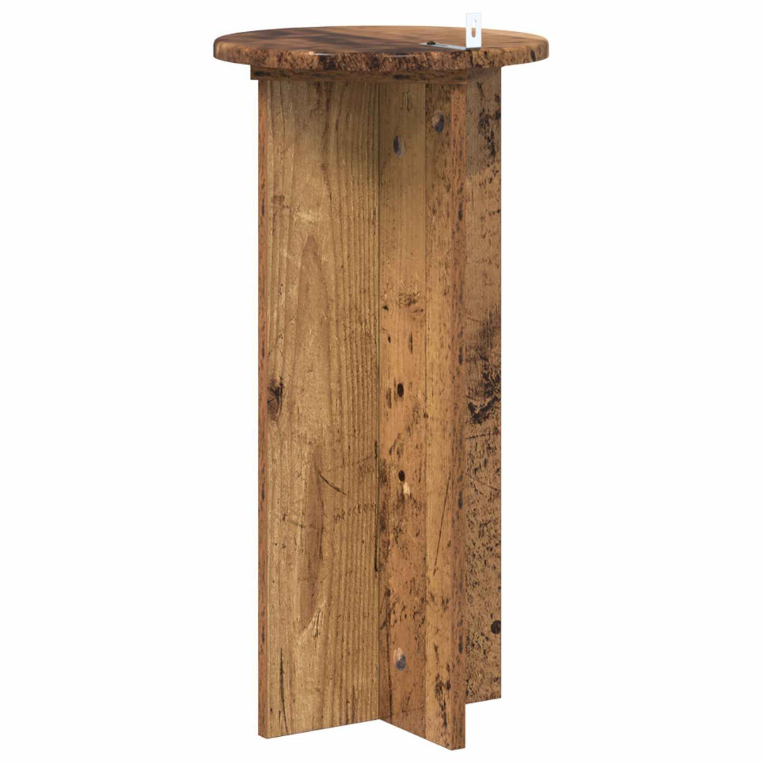 Planteholder 2 pcs Gammelt træ 29,5 x 29,5 x 60 cm