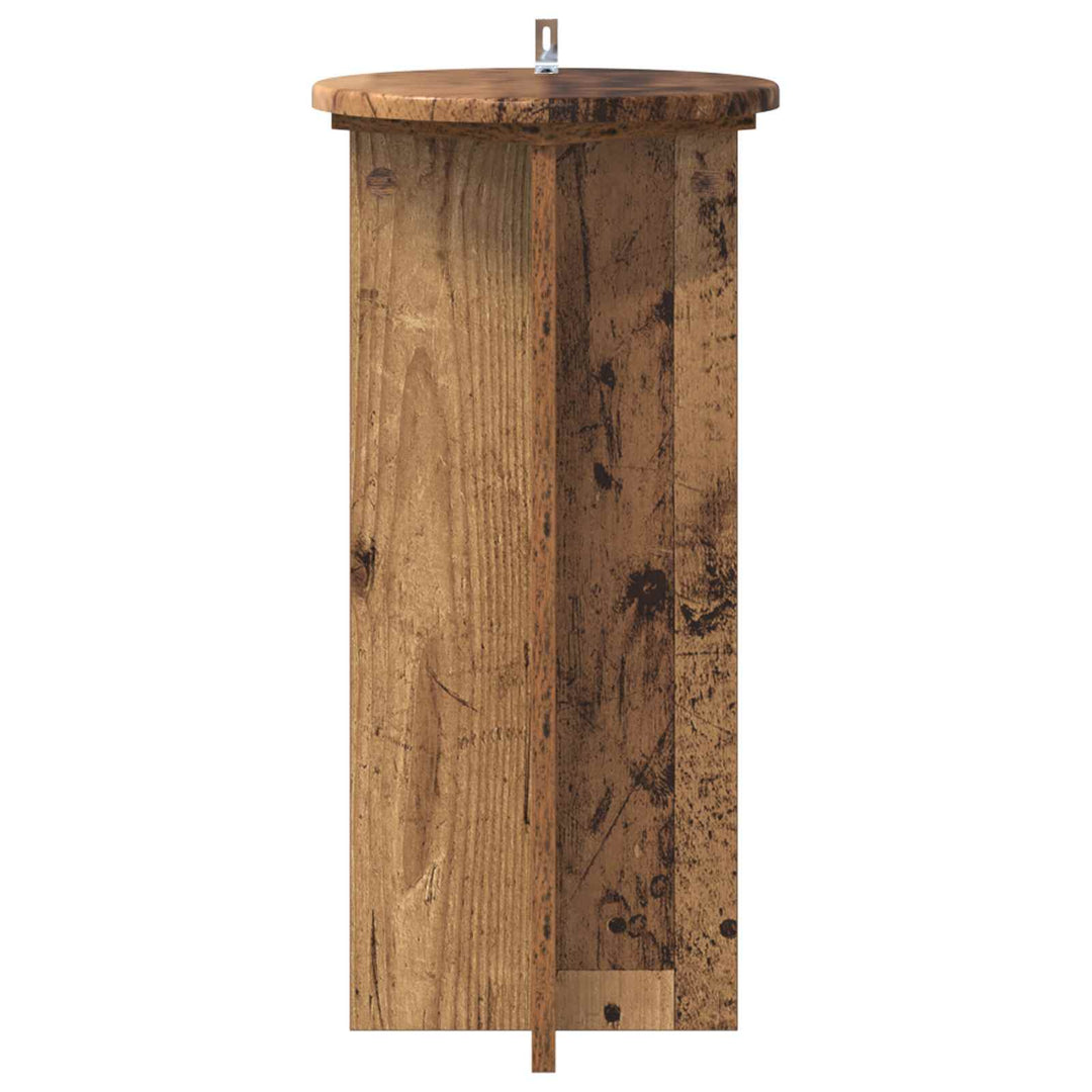 Planteholder 2 pcs Gammelt træ 29,5 x 29,5 x 60 cm