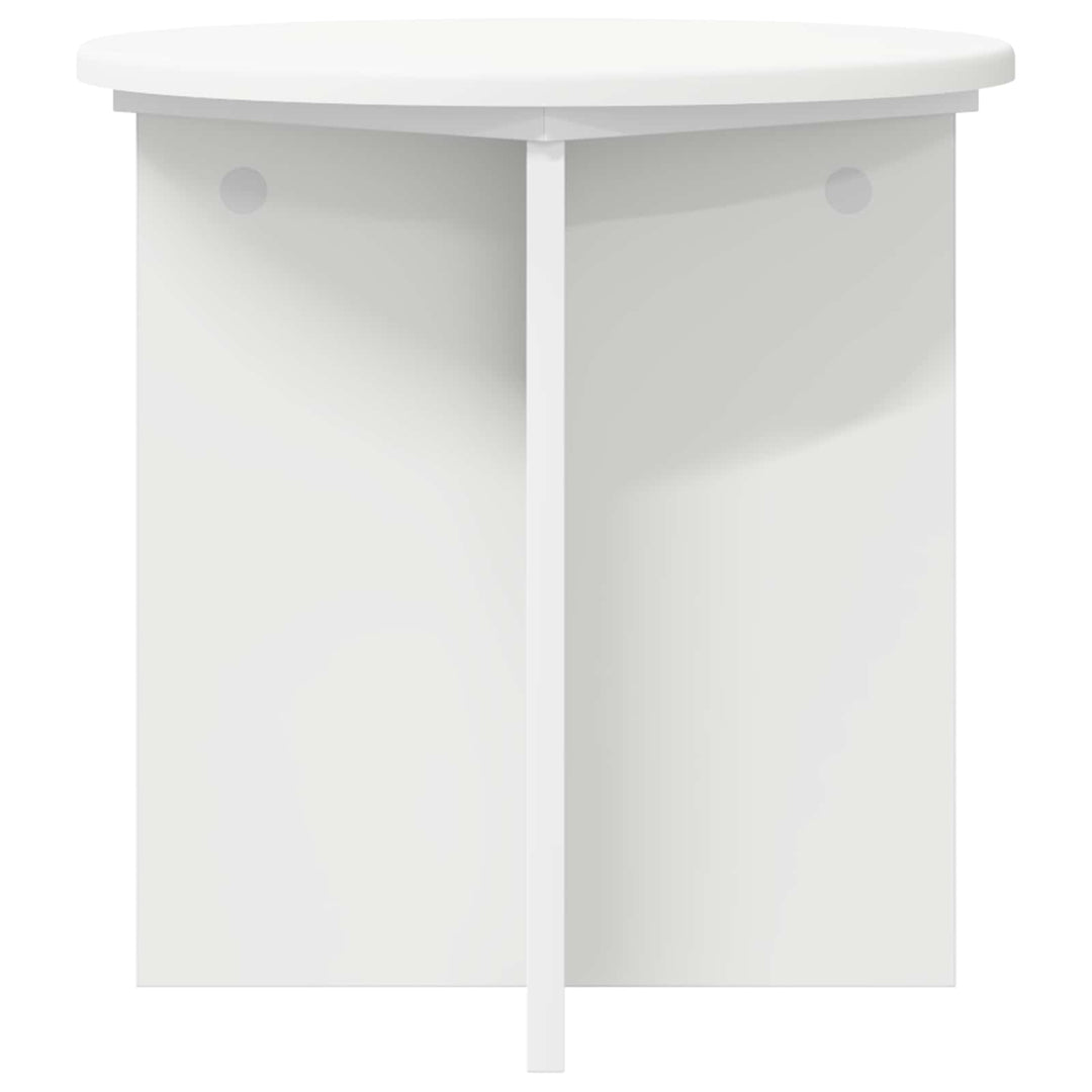 Planteholder 2 pcs Hvid Ø40 x 40 cm Konstrueret træ
