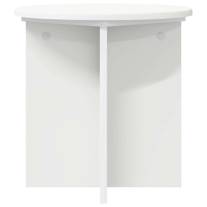 Planteholder 2 pcs Hvid Ø40 x 40 cm Konstrueret træ