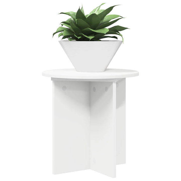 Planteholder 2 pcs Hvid Ø40 x 40 cm Konstrueret træ