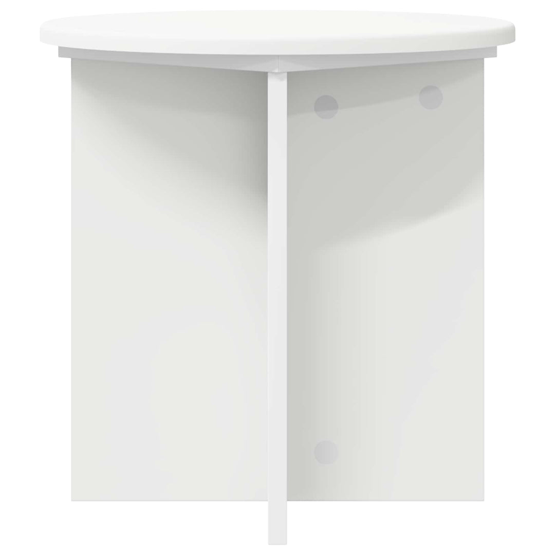 Planteholder 2 pcs Hvid Ø40 x 40 cm Konstrueret træ