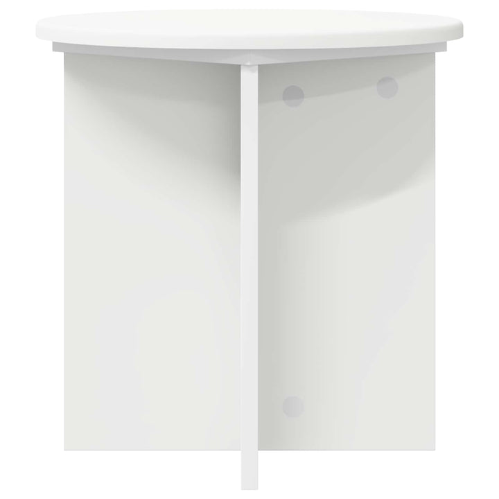 Planteholder 2 pcs Hvid Ø40 x 40 cm Konstrueret træ