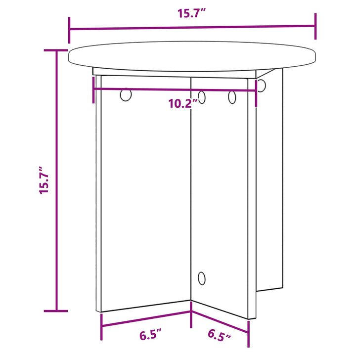 Planteholder 2 pcs Hvid Ø40 x 40 cm Konstrueret træ