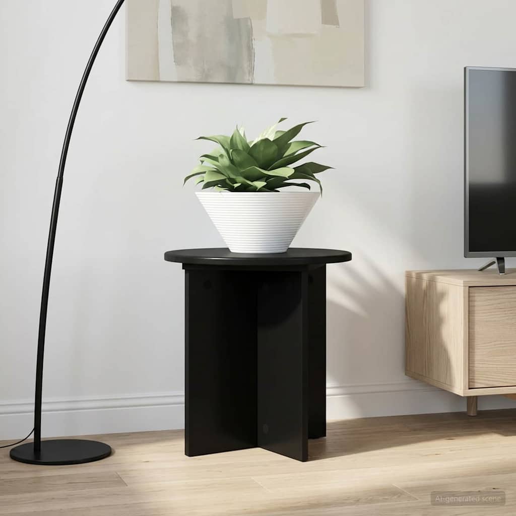 Planteholder 2 pcs Sort 40 x 40 x 40 cm Konstrueret træ