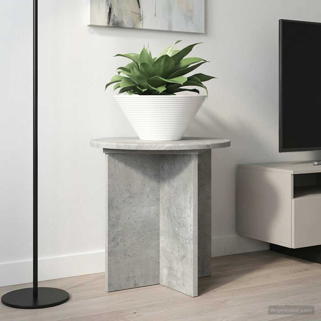 Planteholder 2 pcs Betongrå 40 x 40 x 40 cm Konstrueret træ