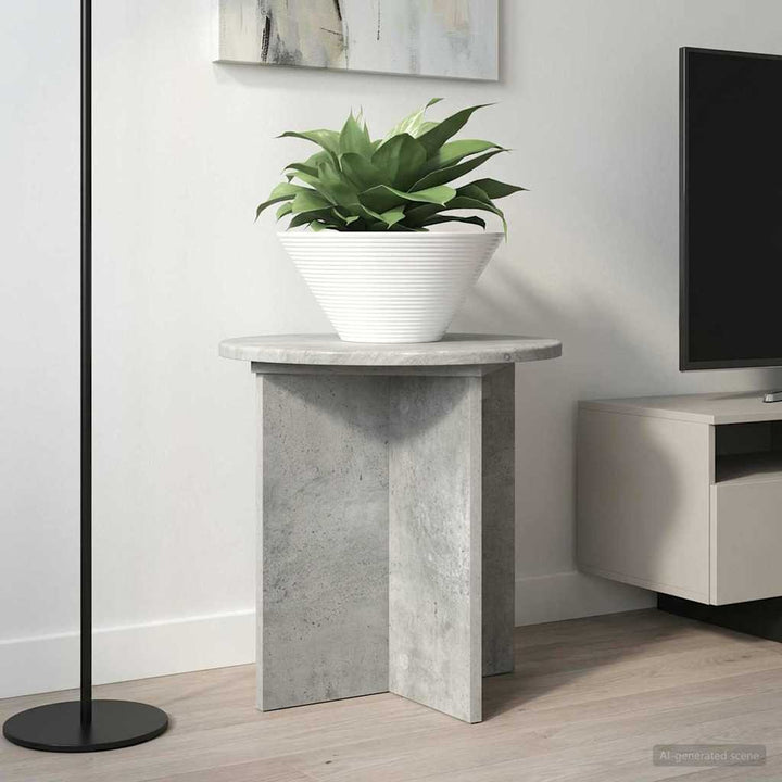 Planteholder 2 pcs Betongrå 40 x 40 x 40 cm Konstrueret træ