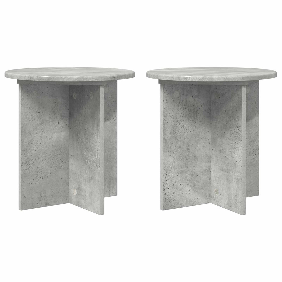 Planteholder 2 pcs Betongrå 40 x 40 x 40 cm Konstrueret træ