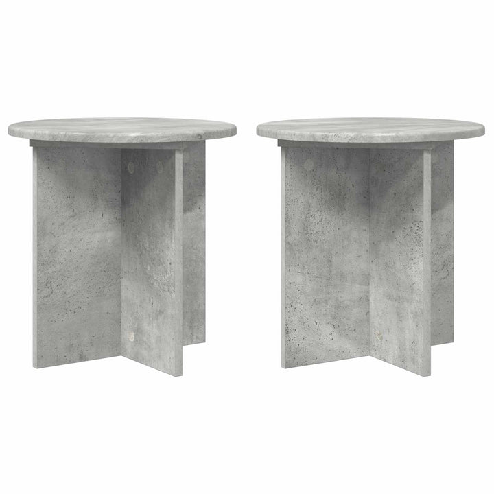Planteholder 2 pcs Betongrå 40 x 40 x 40 cm Konstrueret træ